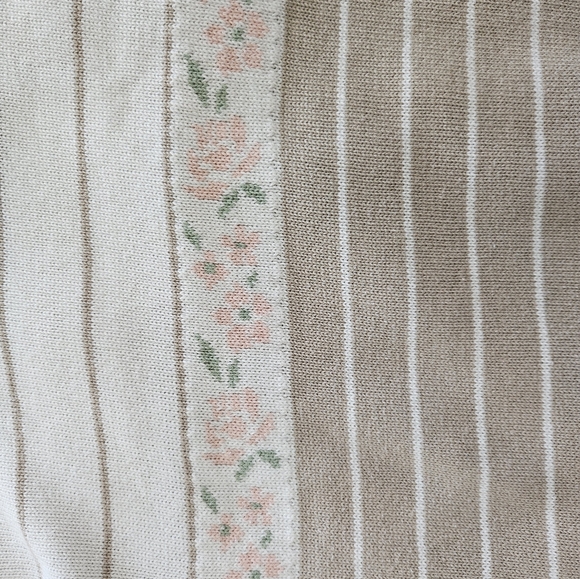 Neutral Floral Romantic Spring Sweater - Picture 2 of 8